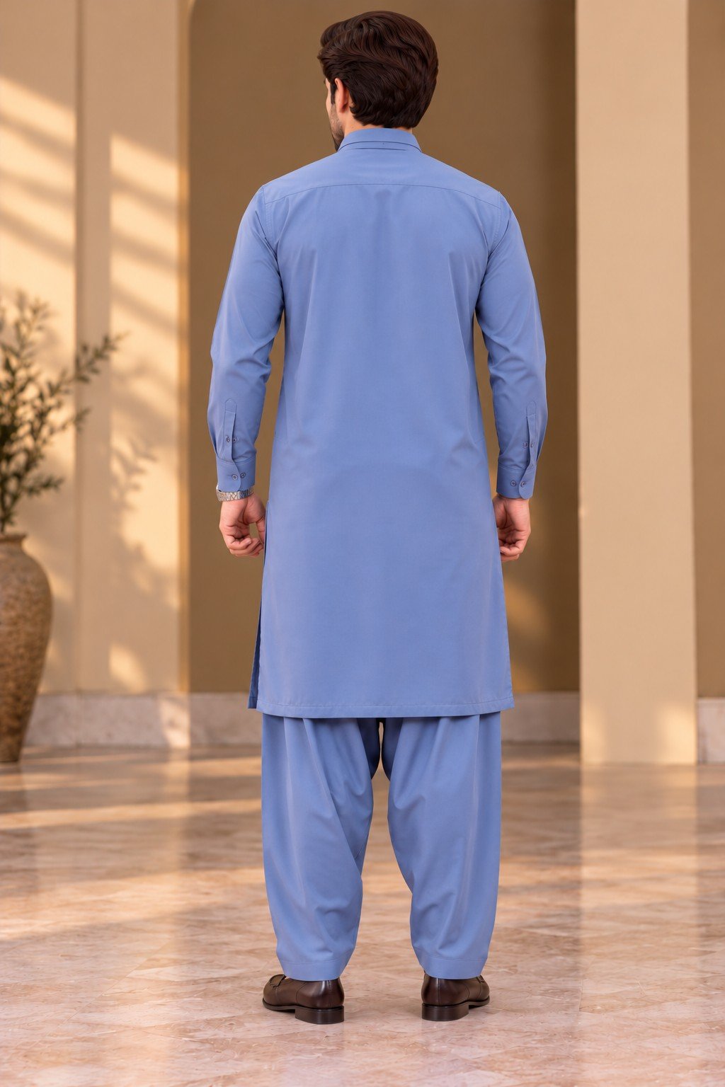 Steel Grey Modern Edge Suit - Image 4